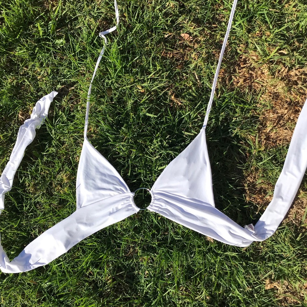 White halter top